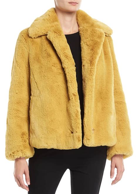 burberry alnswick faux-fur chubby jacket|BURBERRY Faux Fur.